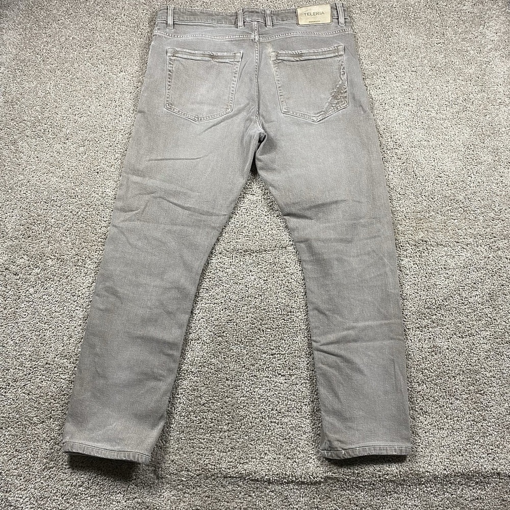 Teleria Zed Denim Concept Gray Jeans Mens 36 Made in Italy Pantalone Italiano